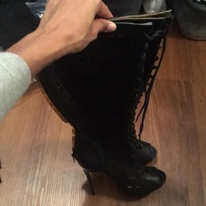 Black high boots